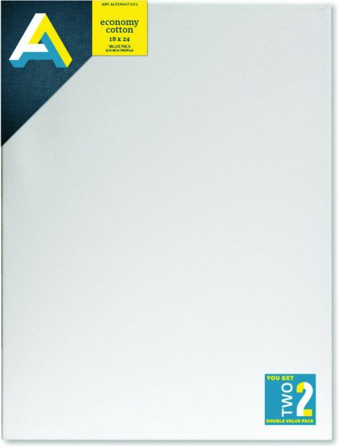 CANVAS VALUE PAK 18X24 2PC